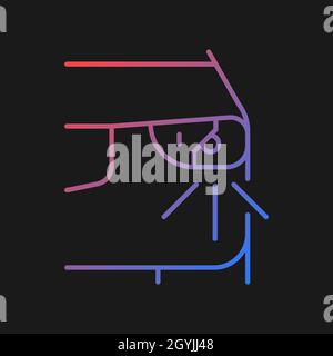 Broken headlight gradient linear vector icon Stock Vector Image & Art ...