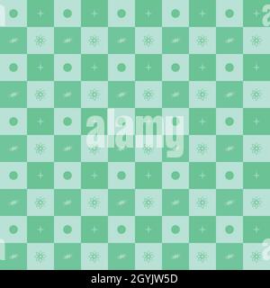 Season festival stars baby symbol polka dot tartan fabric textile abstract background texture paper art wallpaper pattern seamless vector illustration Stock Vector