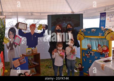 MOSQUERA, COLOMBIA - Sep 17, 2021: A typical fair Funza Festival for children Stock Photo