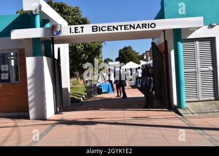 MOSQUERA, COLOMBIA - Sep 17, 2021: A typical fair Funza Festival for children Stock Photo