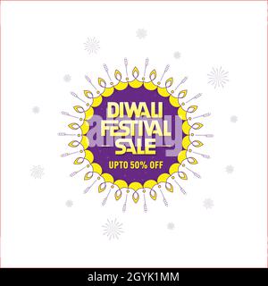 Diwali Dhamaka sale Offer, Template, Banner, Logo Design, Icon, Poster, Unit, Label, Web Header, Vector, illustration, Tag Stock Vector