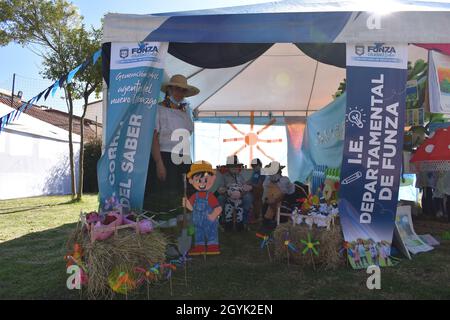 MOSQUERA, COLOMBIA - Sep 17, 2021: A typical fair Funza Festival for children Stock Photo