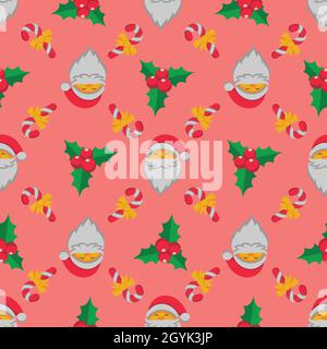 Pattern design template related to Holiday, Christmas celebration Stock Vector