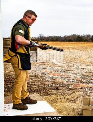 Sgt. 1st Class Brian Stoa a member of the All-Army Sports Team and Army’s American Skeet Team is currently serving as an Active Guard Reserve (AGR) Recruiter for the U.S. Army Reserves.     Growing up in Blooming Prairie, Minnesota Stoa enjoyed hunting, shooting and the outdoors.  He soon became avid in shooting competitively in American Trap, American Skeet and Sporting Clays.      Back in 2005, taking the job as a U.S. Army Recruiter and having no idea how many opportunities it would soon open for him, he says “I enjoy what I do in the military, and I can’t imagine you’d be able to go up to Stock Photo