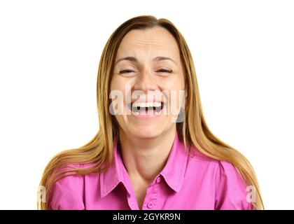Woman Laughing Stock Photo