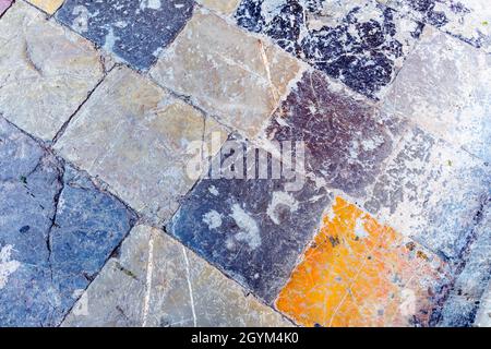 Traditional Marble Steps in Nafplion Peloponnese Greece Stock Photo