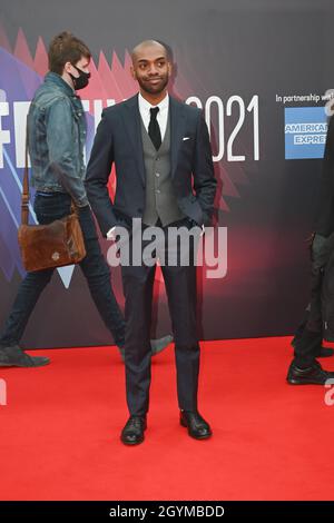 London, UK. 08th Oct, 2021. Jaygann Ayeh arrives at The Souvenir Part II - BFI London Film Festival 2021 at Southbank Centre, Royal Festival Hall, London, 8 October 2021. Credit: Picture Capital/Alamy Live News Stock Photo