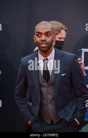 London, UK. 08th Oct, 2021. Jaygann Ayeh arrives at The Souvenir Part II - BFI London Film Festival 2021 at Southbank Centre, Royal Festival Hall, London, 8 October 2021. Credit: Picture Capital/Alamy Live News Stock Photo