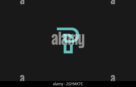 LETTERS PG OR GP LOGO DESIGN FOR ILLUSTRATION USE Stock Vector
