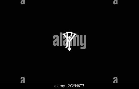 LETTERS FY LOGO DESIGN WITH NEGATIVE SPACE EFFECT FOR ILLUSTRATION USE ...