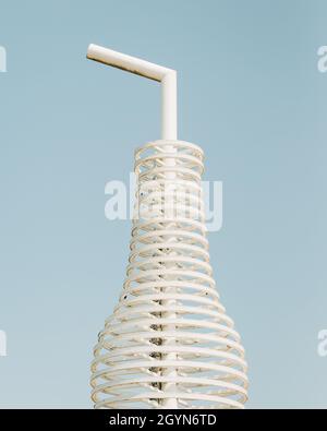 Soda bottle sculpture at Pops Route 66 Soda Ranch, in Arcadia, Oklahoma Stock Photo