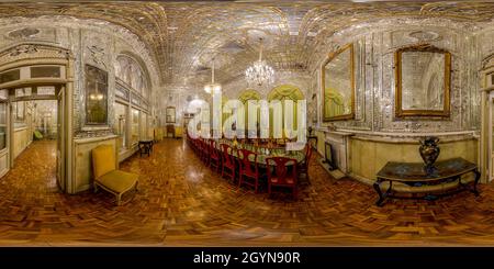 360 degree panoramic view of Golestan Palace , World Heritage