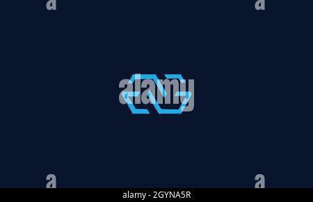 letter g and g logo with negative space effect for illustration use Stock Vector