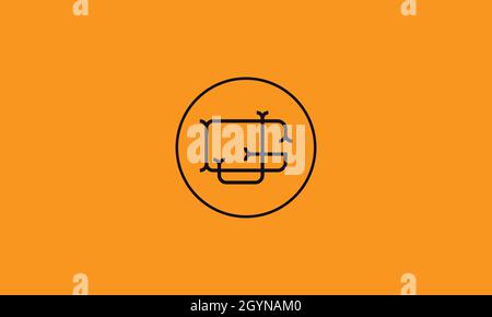 LETTERS GJ LOGO DESIGN WITH NEGATIVE SPACE EFFECT FOR ILLUSTRATION USE Stock Vector