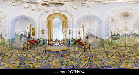 360 degree panoramic view of Golestan Palace , World Heritage