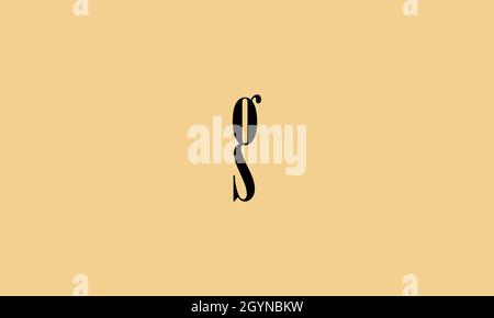letter g logo in a very unique style for illustration use Stock Vector