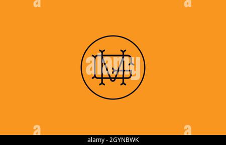 LETTERS GM LOGO DESIGN WITH NEGATIVE SPACE EFFECT FOR ILLUSTRATION USE Stock Vector