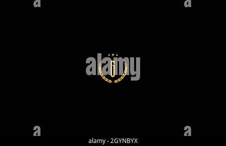 LETTER G LOGO DESIGN WITH NEGATIVE SPACE EFFECT FOR ILLUSTRATION USE Stock Vector