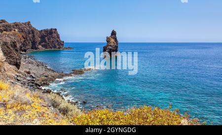 Coast of  El Hierro Island, The Canaries, Spain. Panoramic landscape Stock Photo
