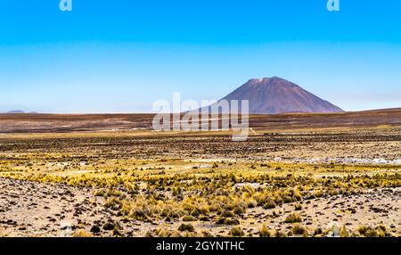 Misti volcano in the Arequipa region of Peru Stock Photo