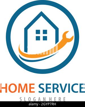 Home repair logo vector template Stock Vector