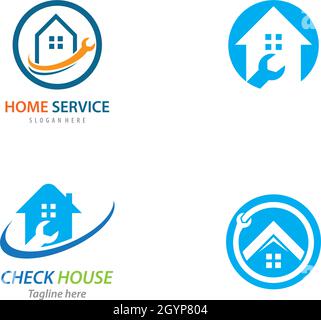 Home repair logo vector template Stock Vector
