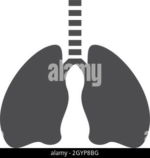 Lungs care logo vector template Stock Vector