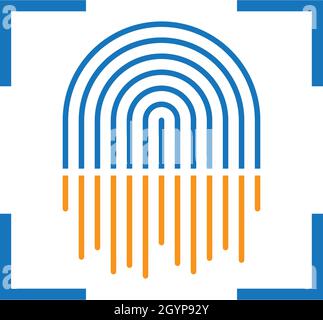 Fingerprint logo vector template Stock Vector