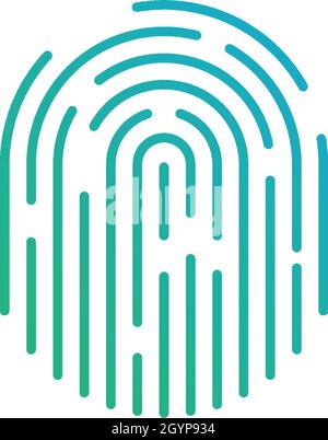 Fingerprint logo vector template Stock Vector