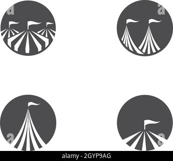 Circus logo template. Vector illustration Stock Vector