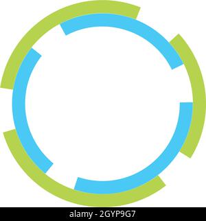 circle ring logo template vector design Stock Vector