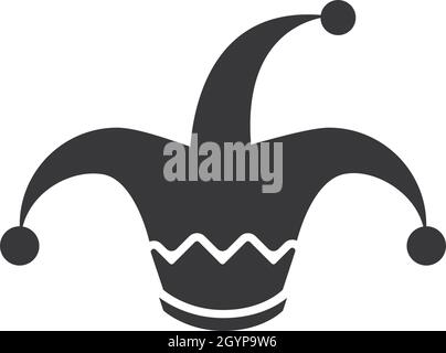 Clown hat logo template ilustration vector Stock Vector