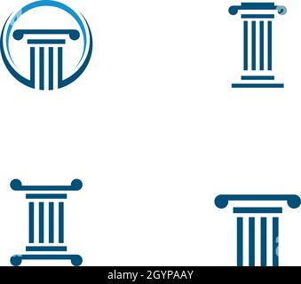 column Logo vector Template Stock Vector