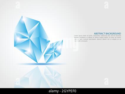 Diamond theme abstract vector background Stock Vector