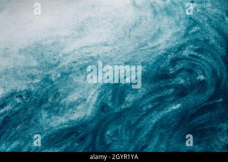 Hand painted watercolor sea background. Stock Photo