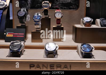 PANERAI LUXURY WATCHES ON DISPLAY Stock Photo Alamy