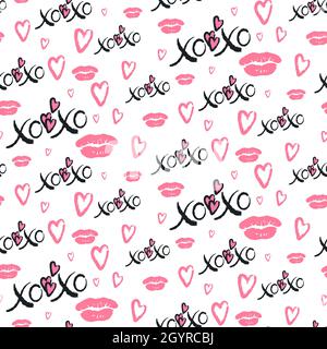 https://l450v.alamy.com/450v/2gyrcbj/grunge-vector-seamless-pattern-with-xoxo-hand-written-phrase-hearts-isolated-on-white-hugs-and-kisses-sign-modern-ink-calligraphy-illustration-des-2gyrcbj.jpg