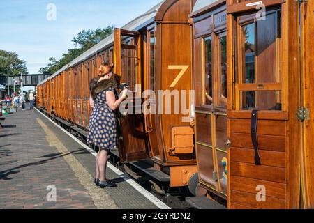 fur stands by a 1924 LNER Quad Art 