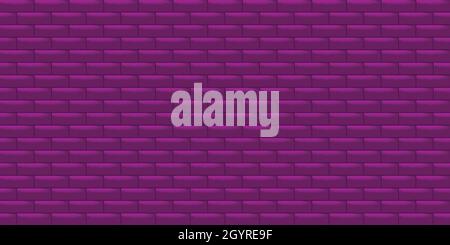 Abstract background purple brick wall building concrete texture wallpaper backdrop technology pattern seamless art graphic design vector illustration Stock Vector