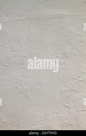 White plastered wall background with texture Stock Photo