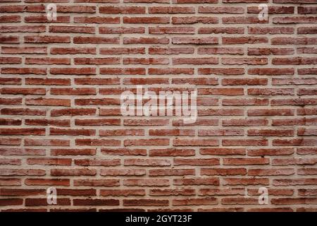 Exposed brick wall grunge background or texture Stock Photo