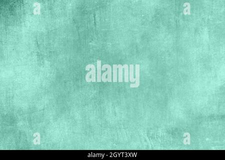 Turquoise colored worn out backdrop grunge background with texture Stock Photo