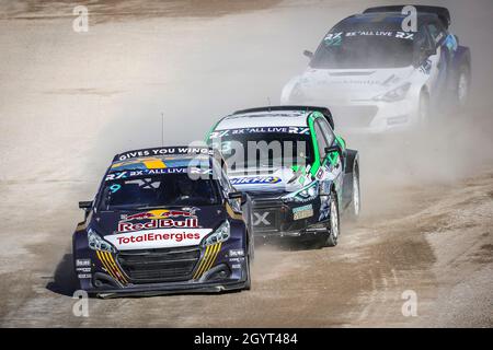Stavelot, Belgium. 09th Oct, 2021. 09 HANSEN Kevin (SWE), team Hansen World RX Team, Peugeot 208, World RX, action during the World RX of Benelux, 6th round of the 2021 FIA World Rallycross Championship, FIA WRX, from October 8 and 10 on the Circuit de Spa-Francorchamps, in Stavelot, Belgium - Photo Paulo Maria / DPPI Credit: DPPI Media/Alamy Live News Stock Photo