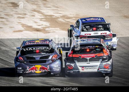Stavelot, Belgium. 09th Oct, 2021. 21 HANSEN Timmy (SWE), team Hansen World RX Team, Peugeot 208, World RX, action during the World RX of Benelux, 6th round of the 2021 FIA World Rallycross Championship, FIA WRX, from October 8 and 10 on the Circuit de Spa-Francorchamps, in Stavelot, Belgium - Photo Paulo Maria / DPPI Credit: DPPI Media/Alamy Live News Stock Photo