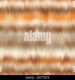 Seamless vector tie dye multicolor bleeding stripe pattern for surface print Stock Vector