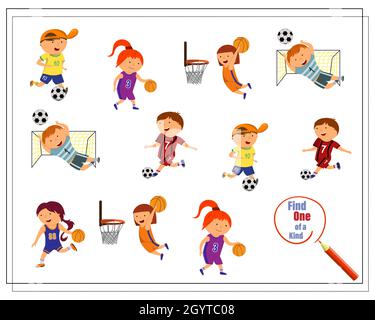 Cute Girl Playing Basketball illustration Stock Vector Image & Art - Alamy