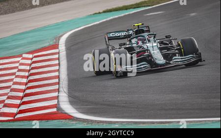 Tuzla, Turkey. 09th Oct, 2021. 05 VETTEL Sebastian (ger), Aston Martin F1 AMR21, action during the Formula 1 Rolex Turkish Grand Prix 2021, 16th round of the 2021 FIA Formula One World Championship from October 8 to 10, 2021 on the Istanbul Park, in Tuzla, Turkey - Photo: Francois Flamand/DPPI/LiveMedia Credit: Independent Photo Agency/Alamy Live News Stock Photo