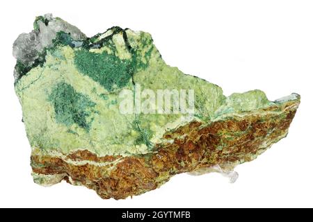 gillardite from 132 North Ni Mine, Australia isolated on white background Stock Photo