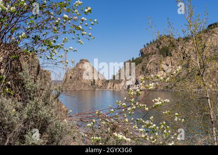 Banks Lake View from Northrup Point State Park in Washington Stock Photo