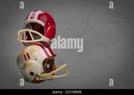 Vintage Boys Football Helmets and Leather Shoulder Pads Stock Photo - Alamy Vintage Boys Football Helmets and Leather Shoulder Pads Stock Photo - Alamy